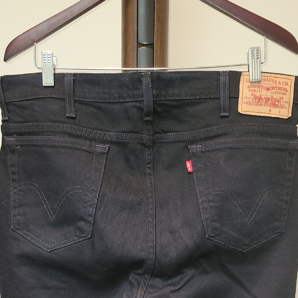 Levi's Men's Dark Gray/bkack Straight Jeans 36x32